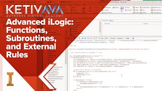 Advanced iLogic Functions Subroutines and External Rules  Autodesk Virtual Academy [upl. by Gigi]