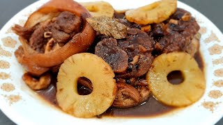 How To Cook Pata Hamonado  Pork Hock Cooked In Pineapple Juice [upl. by Morena]