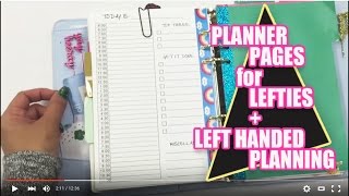 How to setup LeftHanded planning and planners \\ The Planner Peace Project [upl. by Trocki308]