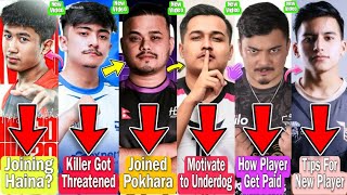 Himson About Haina Esports Joining😱 DRS Killer Got Threatened😡 Cr7 Horaa Joined Pokhara Avengers🏆 [upl. by Dnomso]