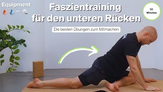 30 MIN FASZIENTRAINING FÜR DEN UNTEREN RÜCKEN  6 Übungen zum Mitmachen  Triggerdinger® [upl. by Yelrebmik532]