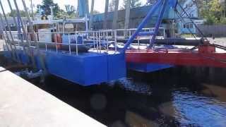 Ellicott 670 Dredge Launch [upl. by Pulchi]