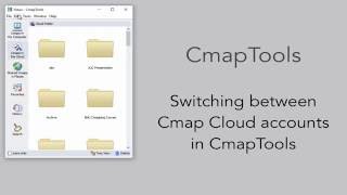 CmapTools Switching Cmap Cloud Accounts [upl. by Ehgit]