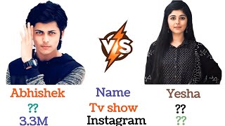 ABHISHEK NIGAM VS YESHA RUGHANI🤔 [upl. by Jillayne910]