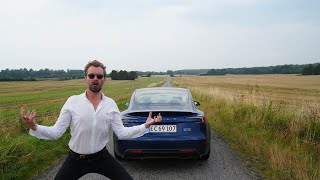 NY TRACK TESLA MODEL 3 PERFORMANCE  FØRSTE “ÆRLIGE” TEST I DK [upl. by Inafit]