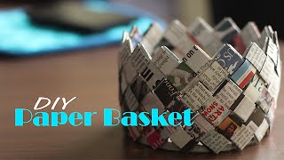 How to make Paper Basket  Do It Yourself [upl. by Liggett]