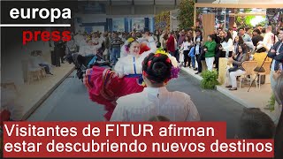 Visitantes de FITUR afirman estar descubriendo nuevos destinos [upl. by Dyane]