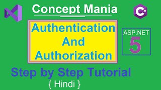 How to use Authentication And Authorization in net core with example  Step by Step Tutorial Hindi [upl. by Nagud]