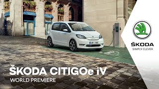 ŠKODA CITIGOe iV World Premiere [upl. by Boswall]