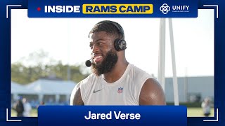 Jared Verse Talks About Training Camp Being A Vocal Player Hooping With Myles Garrett amp More [upl. by Silverstein]