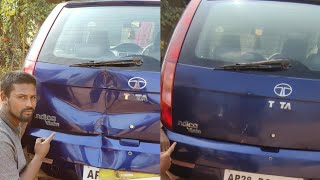 amazing Removal and repair car dent at home easily without scratches no machine needed hyderabad [upl. by Nylisoj512]