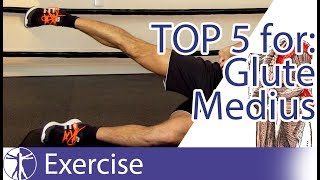 Top 5 Gluteus Medius Exercises [upl. by Nosilla]