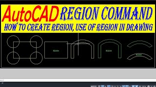 Region command How to create region Use of region in drawing autocadautocadinhindi autocadd [upl. by Kyriako]