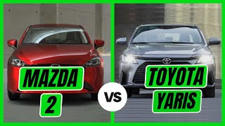 Mazda 2 vs Toyota YARIS  ¿Cuál es el mejor sedán [upl. by Arikihs]