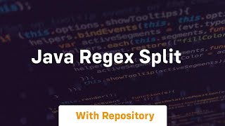 java regex split [upl. by Frost]