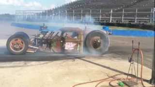 Rat rod burn out drag week 2012 [upl. by Nothgierc]