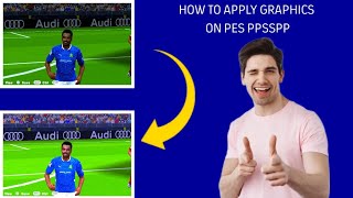 HOW TO APPLY GRAPHICS ON PES PPSSPP [upl. by Valerlan]