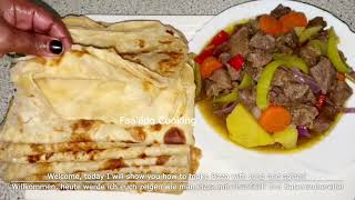 Sabaayad Hada Qas Hada Dub Iyo Suqaar aan Caadi ahayn🤤best ways to make chapati By Adar Cooking [upl. by Ajroj]