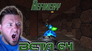 BETA 64 Stage 6 THE REFINERY  DOOM 64 WAD Playthrough [upl. by Bohrer]