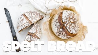 Spelt Flour Bread Recipe Using a Levain Starter [upl. by Ellehcit40]