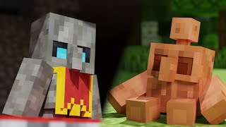 Tuff Golem Vs Copper Golem Minecraft Animation [upl. by Gusty]