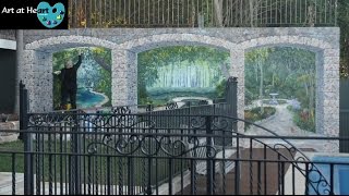 Trompe Secret Garden Mural By Jacqueline Hill  8 Minute Timelapse [upl. by Fernanda695]