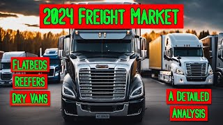 2024 Freight Market Were Looking at Flatbeds Vans and Reefers [upl. by Fadas984]