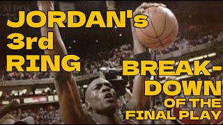 Michael Jordans third title A breakdown of the Chicago Bulls last play in the 1993 NBA Finals [upl. by Nroht215]