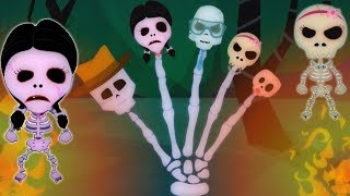 squelette doigts Famille  chanson effrayant  doigts famille en français  Skeleton Finger Family [upl. by Bussey]