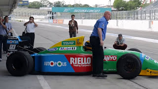 Benetton B190 B193B amp Toleman TG184 Course in SUZUKA Sound of ENGINE 2015 [upl. by Arama589]