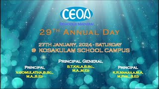 CEOA KOSAKULAM MADURAI 29TH ANNUAL DAY 2024 [upl. by Atinna]