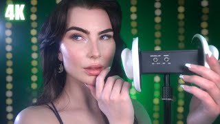 ASMR Hypnotic Ear Massage w Sensitive Mouth Sounds  100 Sensitivity ♡‧₊˚ 4K [upl. by Llehsor]