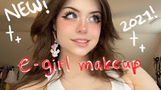 NEW Updated 2021 EGirl Makeup Tutorial [upl. by Deny712]