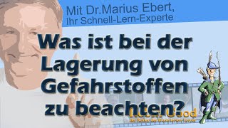 Was ist bei der Lagerung von Gefahrstoffen zu beachten [upl. by Axel]