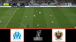 OLYMPIQUE MARSEILLE VS OGC NICE  LIGUE 1 20242025  FOOTBALL LIFE 2024 [upl. by Nicram]