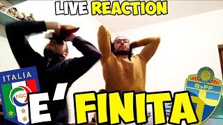 E FINITA  ItaliaSvezia 00 LIVE REACTION [upl. by Stephine]