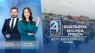 Noticiero de Guayaquil Segunda Emisión 13112024 [upl. by Llenaej]