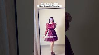 Myntra maxi Dress Haul Under 600 youtubeshorts trending diwali myntrasale shortsfeed shorts [upl. by Ahsineg494]