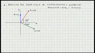 Ejercicio Aplicacion Componentes de un Vector  Conceptos Basicos  Video 027 [upl. by Lindsy]