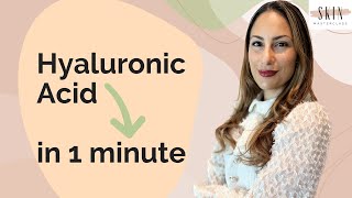 Humectants in 1 minute ➡️ Hyaluronic acid glycerin ureaWhat you need to know [upl. by Aihtiekal455]