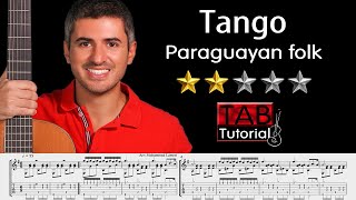 Tango from Paraguay  Fingerstyle Guitar Tutorial  Sheet amp Tab [upl. by Read]