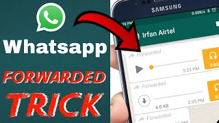 Whatsapp Forwarded message Trick 2018 [upl. by Sapienza]