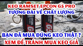 Ramset Epcon G5 Pro keo chuyên dùng cho khoan cấy thép chờ l Cách phân biệt keo thật keo giả [upl. by Zurc60]