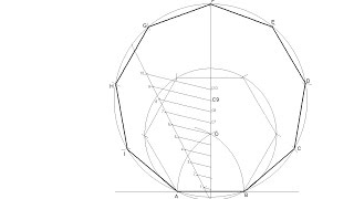 General method for drawing any regular polygon given the measurement of one side [upl. by Nivlen220]