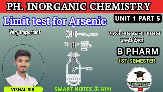 Limit test for Arsenic  Pharmaceutical inorganic chemistry  B pharmacy 1st semester [upl. by Bunni367]