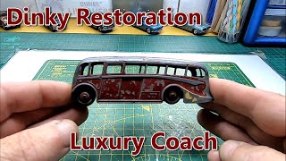 Maudsley Luxury Coach 195159Dinky DieCast Restoration [upl. by Annahvas]