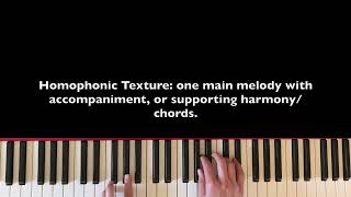 Monophonic Homophonic Polyphonic Texture [upl. by Adore]