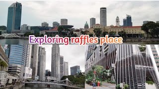 Exploring raffles placeBoat Quay explore trending nature singapore [upl. by Toomin197]