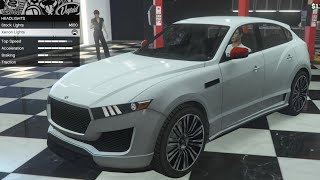 GTA 5  DLC Vehicle Customization  Lampadati Novak Maserati Levante and Review [upl. by Dreher]