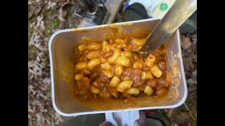 Mess Kit Canteen BBQ Chili Mac in Yugoslavian Mess kit [upl. by Anirret910]